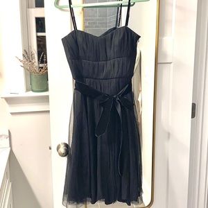 Banana Republic Tulle Dress Velvet sash